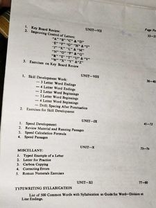 Typewriting Speed &amp; Accuracy Book