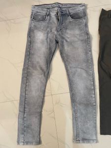 Men's Grey Jeans &amp; Olive Chinos