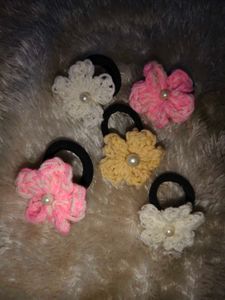 🔥 MEGA SALE OFFER 🔥 Flower Hair Ties - 5 Ct
