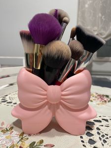 Cute Pink Bow Makeup Brush Holder