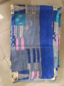 Vibrant Patchwork Silk Saree