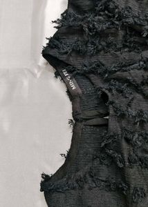 Textured Black Blouse
