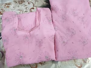 Crepe Suit With Dupatta