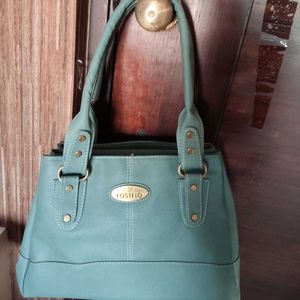 FOSTELO Green Leather Bag