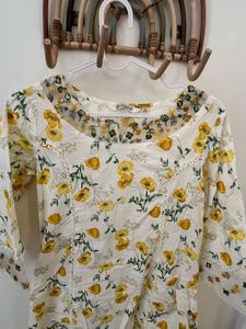 Floral Printed Kurta Set without dupatta