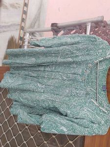 Stylish Green Printed Top