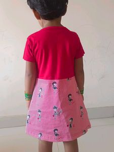 Cute Red Pinafore Dress