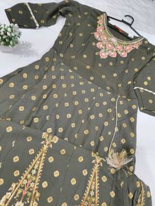 Embroidered Anarkali Kurti