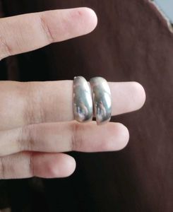 2set Silver Hoops