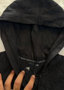 Adidas Black Full Zip Hoodie
