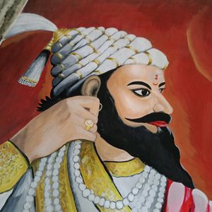 Handpainted Chhatrapati Shivaji Maharaj