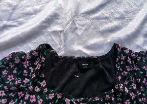 MAX Floral Print Button-Down Dress