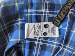 JACK&amp;JONES Blue Checkered Casual Shirt
