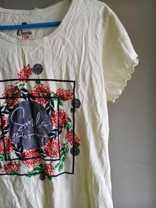 Cute Cream "Smile" Graphic T-Shirt