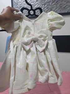Sparkly Puffy Sleeve Dress