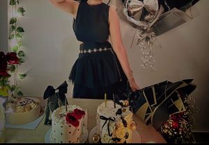 Chic Black Ruffled Mini Dress