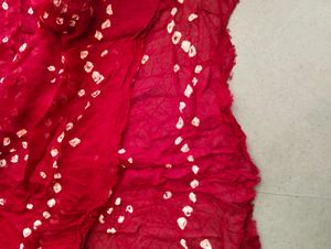 Red Bandhani Dupatta
