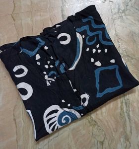 Abstract Doodle Print Skirt &amp; Crop Top Co-ord Set