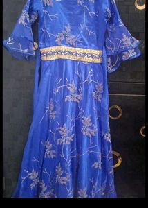 Elegant Blue Girls' Dress