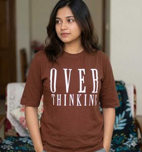 top Women's "Over Thinking" Graphic T-Shirt