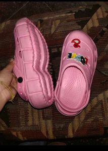 Pink Clogs with Charms