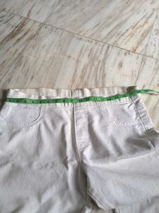Classic White Denim Pants