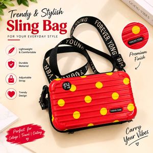 Red Polka Dot Sling Bag