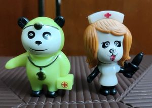 Cadbury Gems Cute Panda Doctor & Nurse toys