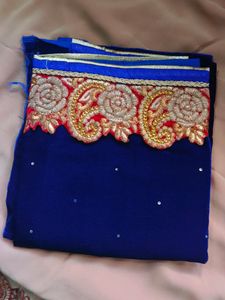 eSNew Sarees With Velvet Blouse... Without Tag...N