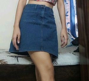 Denim Mini Skirt