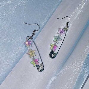Cute Safety Pin Bead Earrings (2 Pairs)