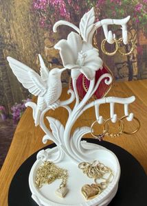 Elegant Hummingbird Jewelry Holder