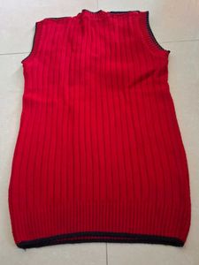 Red School Uniform Sweater Vest