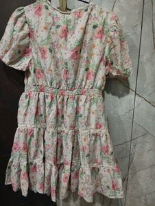 Floral Print Ruffle Dress