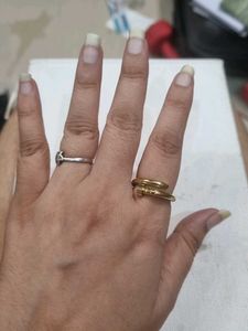 Gold tone Stainless Steel Ring