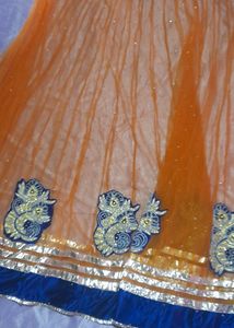 Orange Lehnga half saree ,only 450 buy fast