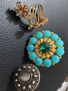Stunning Statement Ring with Blue Stones