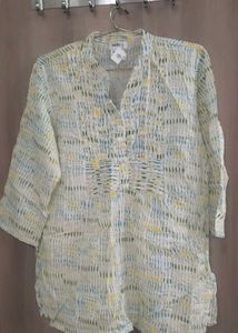 Bohemian Print V-Neck Tunic Top