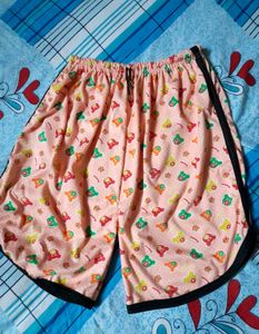 Women's Daily Wear Shorts Half Pant Pyjama 🩳🧡