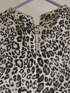 Stylish Sleeveless Leopard Print Dress