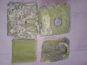 Elegant Pastel Green Lahenga Choli ..!!
