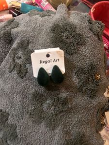Regal Art Green Drop Earrings
