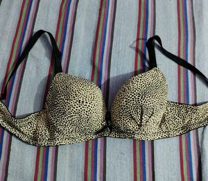 Leopard Print Push-Up Bra