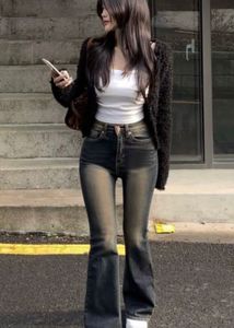 Flared Wash Jeans
