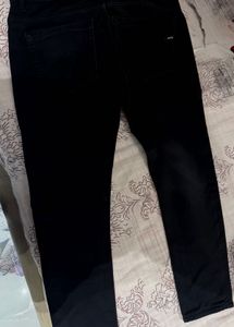 GAS Men Black Straight Fit Jeans