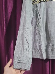 Gudi Grey Tshirt With Sequins