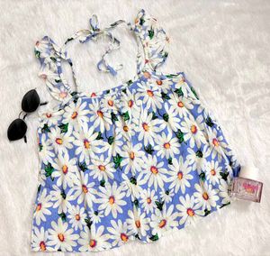 Cute Daisy Print Top