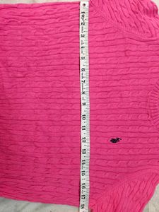 Us polo assn.  Pink Cable Knit Sweater