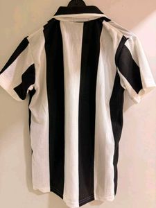 ZaraMan Black &amp; White Striped Half-Zip P