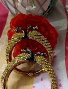 Stunning Peacock Bangle Set